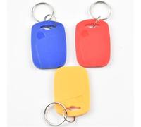 Lot de 10 clés IC pour carte de contrôle d'accès 13,56 MHz ISO14443A MF 1K S50 (couleur mélangée)