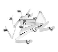 Lot de 10 Clip à Pression V en Acier Nickelé, 6mm | Remplacement Rapide, Montage par Pression Facile, pour Assemblage D’équipement, Usage Marin et Pagaies