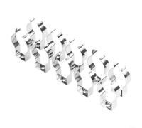 Lot de 10 clips à ressort en acier au manganèse pour maintenir des tuyaux, des outils et plus en toute sécurité (32 mm (46 mm de haut)