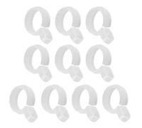Lot de 10 clips coupe-vent pour cintre à vêtements | Boucles de suspension pour penderie, corde à linge, armoire, balcon