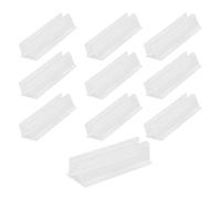 Lot de 10 clips de fixation pour bande lumineuse LED - Transparents - Étanches - Support mural adhésif pour Govee et autres bandes lumineuses LED néon - Décoration de Noël