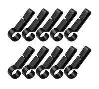 Lot de 10 clips de phare pour casque de protection - Crochet pour casque de sécurité, pour support de phare | Construction industrielle, chantier pétrolier, entretien, spéléologie, sécurité