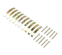 Lot de 10 clips de réparation de boîte de jonction de type 86, supports de fixation de boîte arrière en fer pour panneaux de prises de commutateur, kit de restauration réglable de 65 à 75 mm avec vis