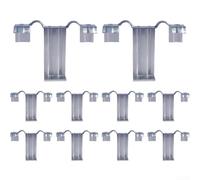 Lot de 10 clips de vidange d'eau en acier inoxydable pour cadre de panneau solaire - Guide de redirection de boue pour cadres de 30 mm, 35 mm, 40 mm, anti-poussière, augmentation de la génération