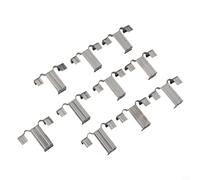 Lot de 10 clips de vidange d'eau en acier inoxydable pour cadre de panneau solaire - Guide de redirection de boue pour cadres de 30 mm, 35 mm, 40 mm, anti-poussière, accumulation d'énergie