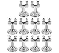 Lot de 10 clips en métal pour affichage de prix en acier inoxydable | Étuis de boulangerie, étagères de vente au détail, finition argentée, mises à jour faciles, aspect professionnel