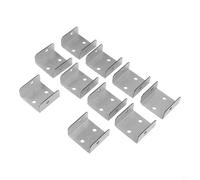 Lot de 10 clips galvanisés pour panneaux de clôture pour installation extérieure sur poteaux en bois avec support de panneau de 32 mm à 50 mm (32 mm)