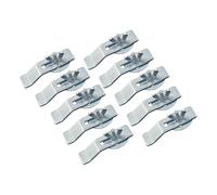 Lot de 10 Clips pour évier Sous Plan, Crochets Fixation évier Encastré Clips en Acier Inoxydable, Clips de Fixation d'évier, pour Installation et Réparation d'évier Sous Plan, Fixations pour Cuisine