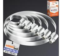 LOT DE 10 | COLLIER DE SERRAGE Ø 130-150mm 100% INOX A2 W4 - Bande 12mm | GRAND CHOIX TAILLES | 1.4301 304 Serre Tuyau Tube Acier Auto Moteur Turbo Eau Salee Radiateur VIS SANS FIN PREMIUM