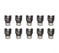 Lot de 10 colliers de serrage P en fer galvanisé avec revêtement en caoutchouc, 5 mm de diamètre pour fixation de tuyauterie, clip de montage industriel pour conduites de frein et