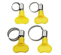 Lot de 10 colliers de serrage papillon en acier inoxydable pour tuyau en plastique pour brassage artisanal (Pour tube 16-25mm)