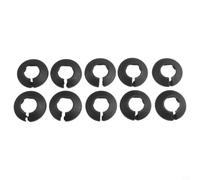 Lot de 10 colliers de tuyau de radiateur en PVC noir pour tuyaux de tuyauterie et entrée au sol ou au mur - Plusieurs tailles pour 20 mm, 25 mm, 32 mm (25 mm)