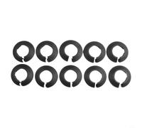 Lot de 10 colliers de tuyau de radiateur en PVC noir pour tuyaux de tuyauterie et entrée au sol ou au mur - Plusieurs tailles pour 20 mm, 25 mm, 32 mm (20 mm)