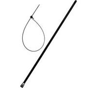 Lot de 10 colliers réutilisables 7,6x 250mm - Noir - Zenitech Noir G