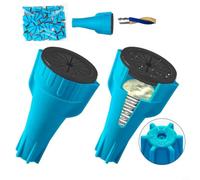 Lot de 10 connecteurs de câble étanches sans outil ERPP ignifuge 600 V 20-10 AWG Graisse en silicone pour éclairage extérieur, jardin, aménagement paysager, installation électrique, bleu (R6)