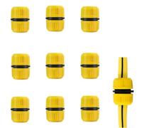 Lot de 10 connecteurs de tuyau de 1,27 cm en plastique à raccord rapide (10 | Design rapide à clipser, standard de 1,3 cm, lot de 10 pièces, étanche pour étanchéité, irrigation de jardin prête à l'emploi