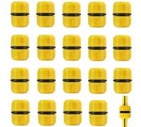 Lot de 10 connecteurs de tuyau de 1,27 cm en plastique à raccord rapide (20 | Design rapide à clipser, standard de 1,3 cm, lot de 10 pièces, étanche pour étanchéité, irrigation de jardin prête à l'emploi