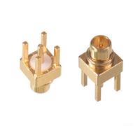 Lot de 10 connecteurs MMCX-JE mâles PCB plaqués or 50 Ohm DC-6 GHz RF Socket pour montage en surface dans les appareils miniaturisés