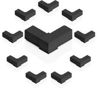 Lot de 10 connecteurs pour tubes carrés - 25 x 25 x 2 mm - 2 voies - 2 dimensions