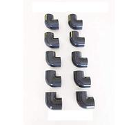 Lot de 10 Coudes PVC Pression 90° / 32mm intérieur F/F PN16 / Piscine et arrosage / 32 mm Manchon