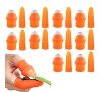 Lot de 10 couteaux de pouce en silicone, séparateurs de jardin, outils de récolte de doigts, cueilleurs de plantes pour couper les plantes, les fruits, les légumes, la récolte de cuisine (5 cm)