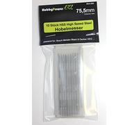Lot de 10 couteaux réversibles HSS High Speed en acier 75,5 x 5,5 x 1,1 mm Convient pour Black&Decker B&D / DN750 / BD750 / DN 750 / BD 750