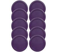 Lot de 10 couvercles de rechange en plastique pour bol Pyrex de 15,2 cm - Violet