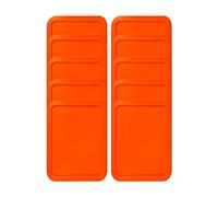 Lot de 10 couvercles de rechange rectangulaires en plastique Pyrex pour 3 tasses (14,6 x 19,7 cm)