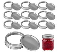 Lot de 10 Couvercles pour Bocaux de Conserves et Confitures, 86mm Couvercles à Visser Couvercless Twist off Mason Jar Couvercle Couvercless pour Les Pots en Verre Général Couvercle pour Alimentaire