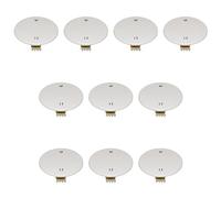Lot de 10 couvercles ronds avec vis pour boîte électrique 502, diamètre 85 mm, cache-boîtier à expansion rond blanc, plaque aveugle pour fermeture boîtes à encastrer