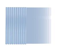 Lot de 10 couvertures de rapport A4 avec barre coulissante transparente, couverture de classeur à barre coulissante en plastique, classeur transparent pour classement des documents scolaires, bureau