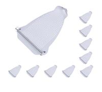 Lot de 10 couvre-chaussures en fer pour la maison - Aide au repassage - Semelle en fer - Installation rapide - Plaque à enfiler