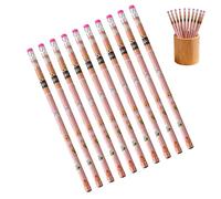 Lot de 10 crayons pour , anti-casse avec gommes, crayons HB dessin animé, fournitures pour enseignants, pour , école, maison, salle de classe, sacs cadeaux pour fête, anniversaire
