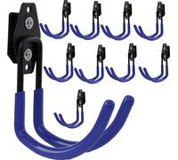Lot de 10 crochets à outils BOTLE pour système de rangement Qbrick pour outils, en forme de U, 11 cm, robustes avec revêtement PVC, pour garage, remise, atelier, crochets pour scie à main et scie de j