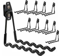 Lot de 10 crochets à outils BOTLE pour système de rangement Qbrick pour outils, forme ondulée 19 cm, robustes avec revêtement PVC, pour garage, remise, atelier, crochets pour scie à main et scie de ja