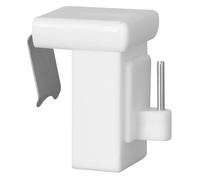 Lot de 10 crochets de fenêtre blancs à clipser épaisseur du battant : 10-27 mm utilisation universelle pour fixer blanc TRINGLE