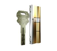 Lot de 10 cylindres de serrure en laiton - Noyau de serrure de porte en cuivre de mécanisme antivol, cylindre de remplacement de 90 mm(110=32.5+77.5)