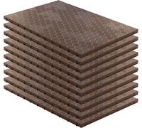 Lot de 10 Dalles de sol Clipsables Marron Taupe 116x76x3cm Polypropylène Revêtement de Sol Modulable 7.69m2 INTEC