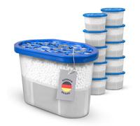 Lot de 10 déshumidificateurs avec 230 g de granulés - 550 ml - Absorbeur d'humidité pour voiture, maison, cave - Prévient les moisissures et les odeurs