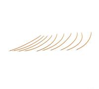 Lot de 10 diodes LED flexibles à filament 2200 K, blanc chaud, DC3 V FPC pour décoration de lampe et jouets faits à la main, 130 mm