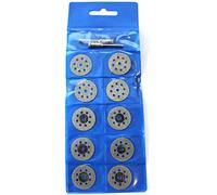 Lot de 10 Disque à tronçonner diamant 22 mm pour Dremel/Proxxon/Mini meuleuse 3,0 mm Mandrin