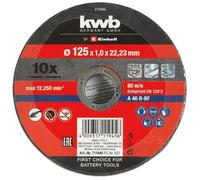 Lot de 10 disques à tronçonner 125mm