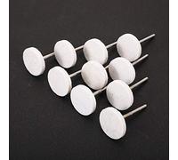 Lot de 10 disques de polissage en feutre de laine 25 mm Outil rotatif avec tige pour outils Dremel Rotary Drl