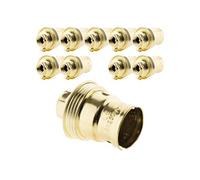 - Lot de 10 douilles B22 Acier laitonné simple bague borne de terre