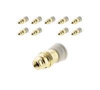 Zenitech - Lot de 10 douilles E14 laiton bague porcelaine borne de terre Laiton G