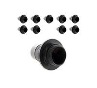 Zenitech - Lot de 10 douilles E14 simple bague - Noir Noir G