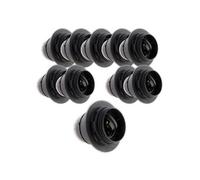 Zenitech - Lot de 10 douilles E27 + bague - Noir Noir G