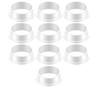 Lot de 10 douilles plastique 18 mm pour poignée de porte - Répare le jeu et le bruit des poignées de fenêtre, porte vitrée, salle de bain - Nylon résistant