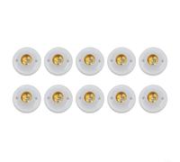 Lot de 10 douilles rondes E27 pour ampoule à incandescence