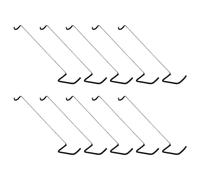 Lot de 10 écarteurs de branches d'arbre - Outil de pliage de branches de 36,9 cm - Amélioration du sol avec housse de protection - Plieur de fil robuste recouvert de plastique pour entraînement de